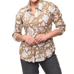 NEW TULIP CLOTHING gretchen button down blouse in nehru